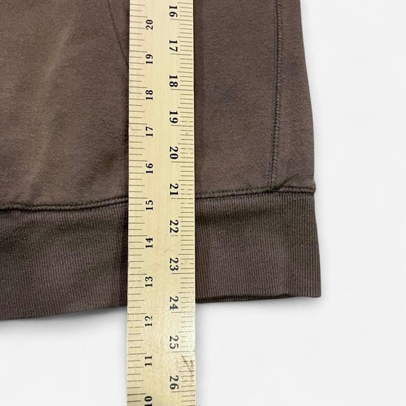 Y2K Sherpa Lined Hoodie Grunge Indie Sleaze Punk Fur Brown Full Zip Size M - Picture 4 of 6